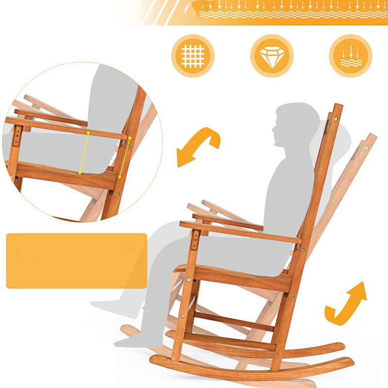 Комплект из 3 стульев-качалок из тополя с журнальным столиком 2 деревянных стула для переговоров