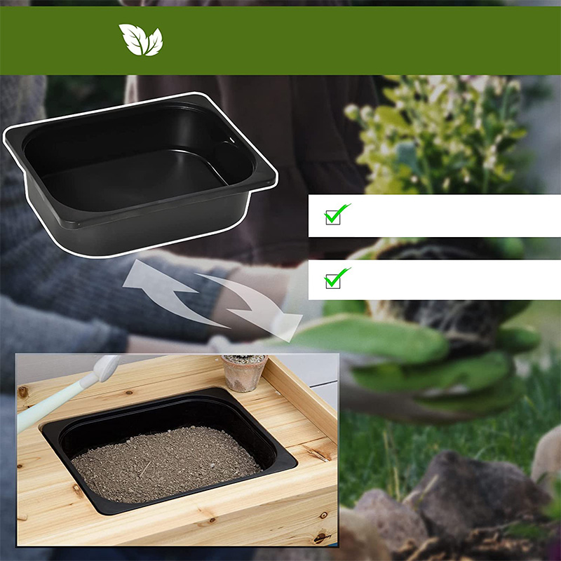 Горшечный стол, садовая рабочая станция с сетчатым экраном, съемная раковина и корзины