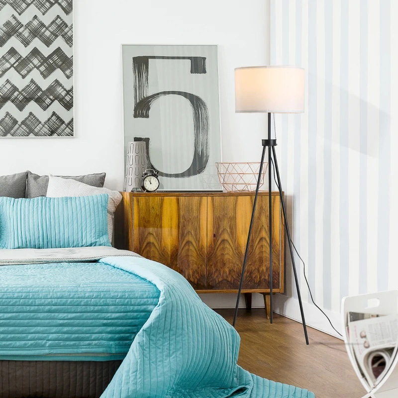 Современный высокий напольный светильник для чтения с педалью ножного переключателя