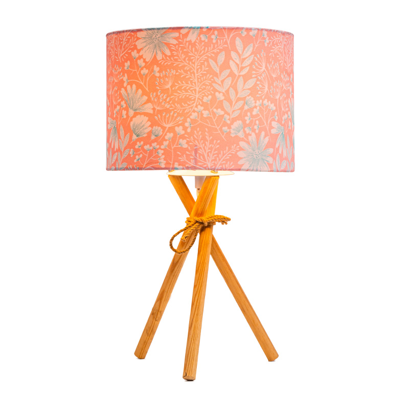 Отделка Antique Blue Iced Blue и Natural Rope - Круглый твердый переплет, оттенок Natural Linen - Поворотный переключатель On-Off