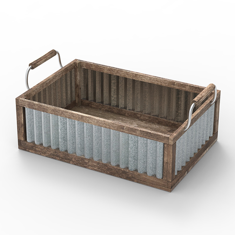 Деревянный ящик для организации и хранения, 3 шт., коричневый