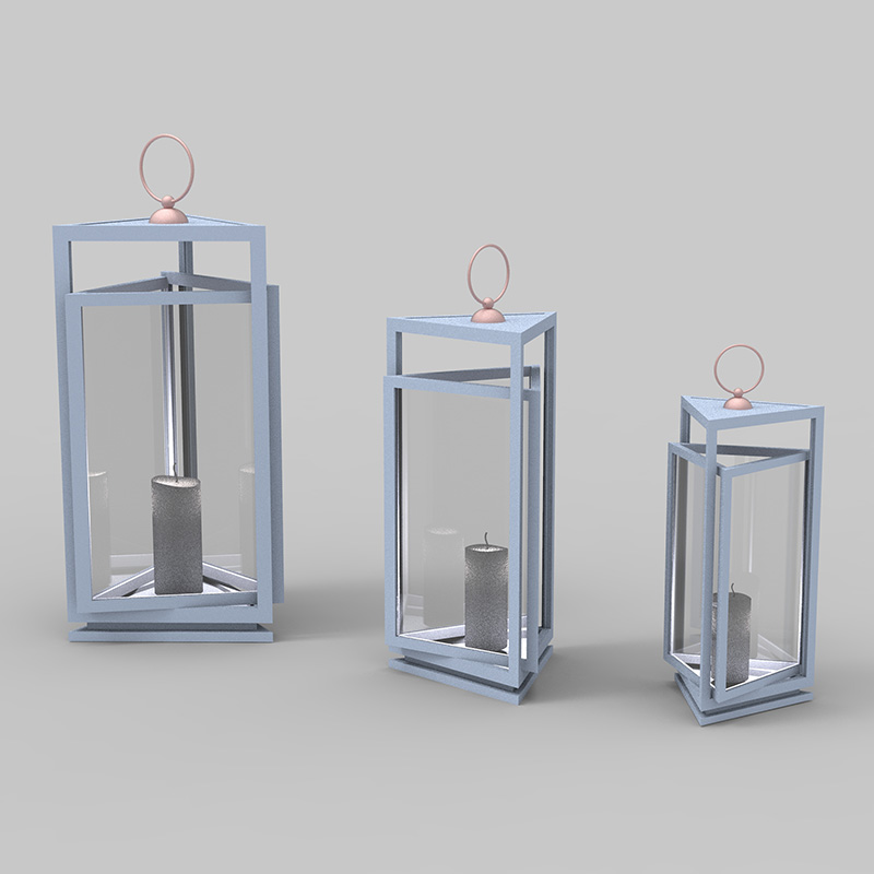 Металлический фонарь со свечой на батарейках - традиционный черный, фонарь 17 дюймов