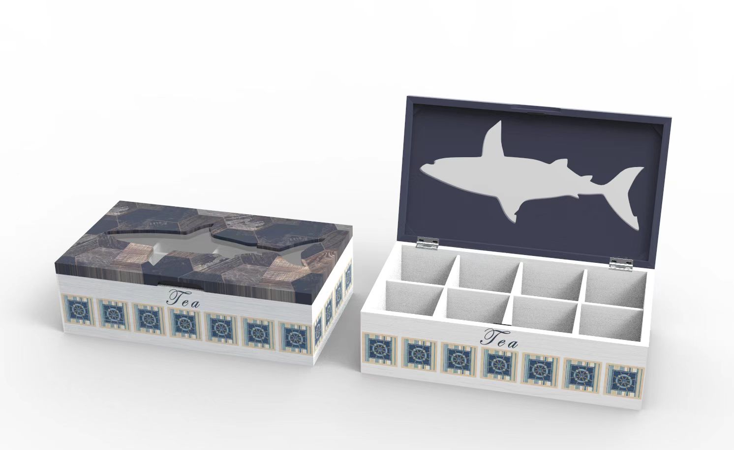 Lixincrafts декор для приморского святилища, декор в морском стиле, коробка для чая