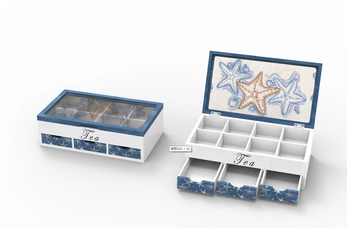 Lixincrafts декор для приморского святилища, декор в морском стиле, коробка для чая