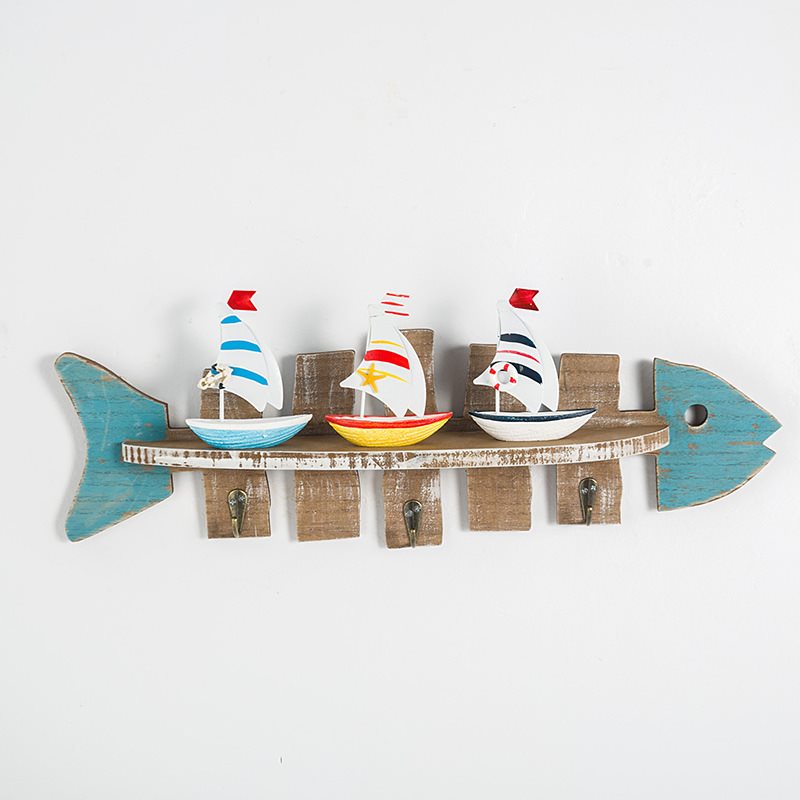 Lixincrafts приморский декор святилища, декор в морском стиле, корабельное колесо-рыбный декор