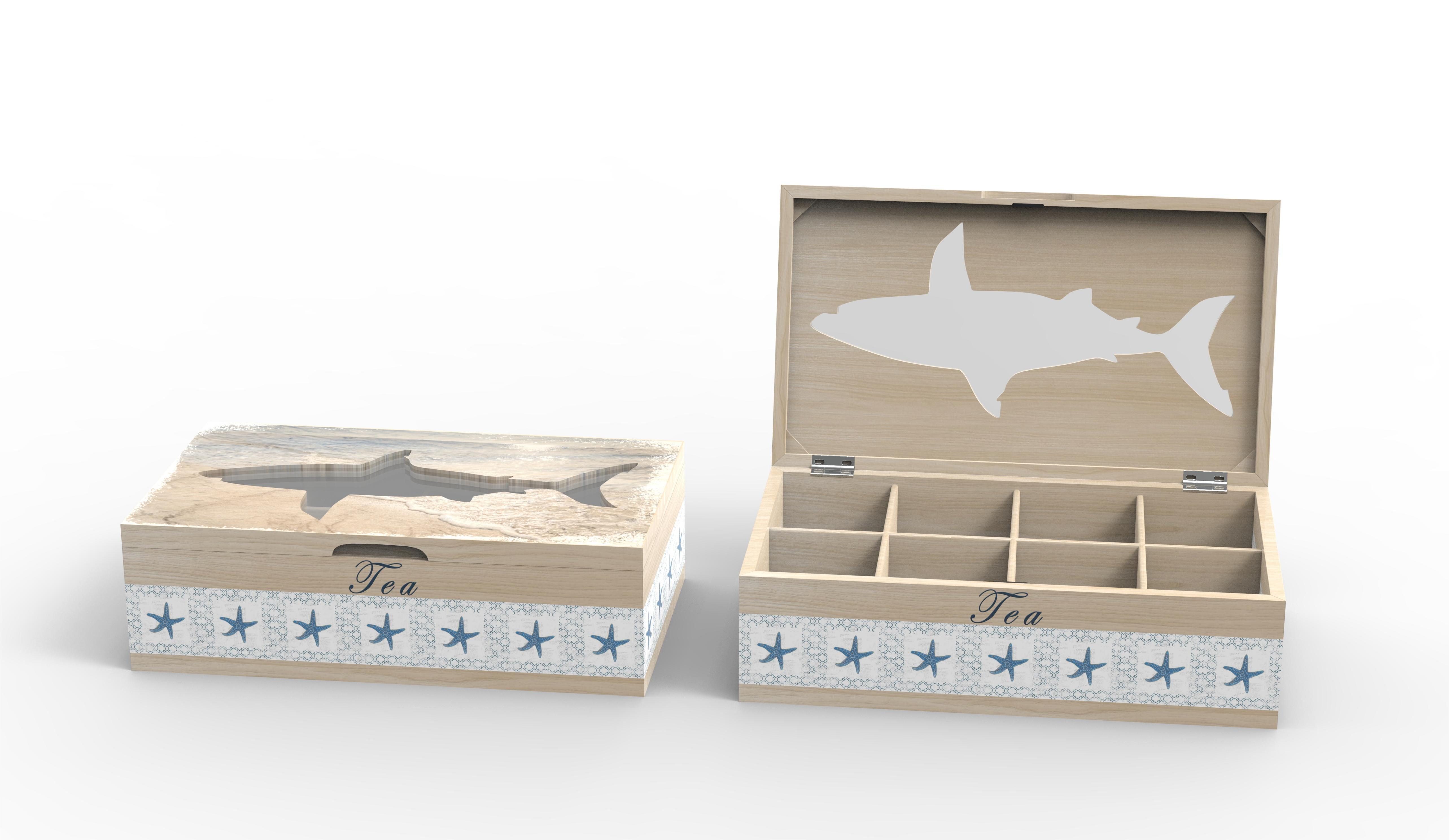 Lixincrafts декор для приморского святилища, декор в морском стиле, коробка для чая