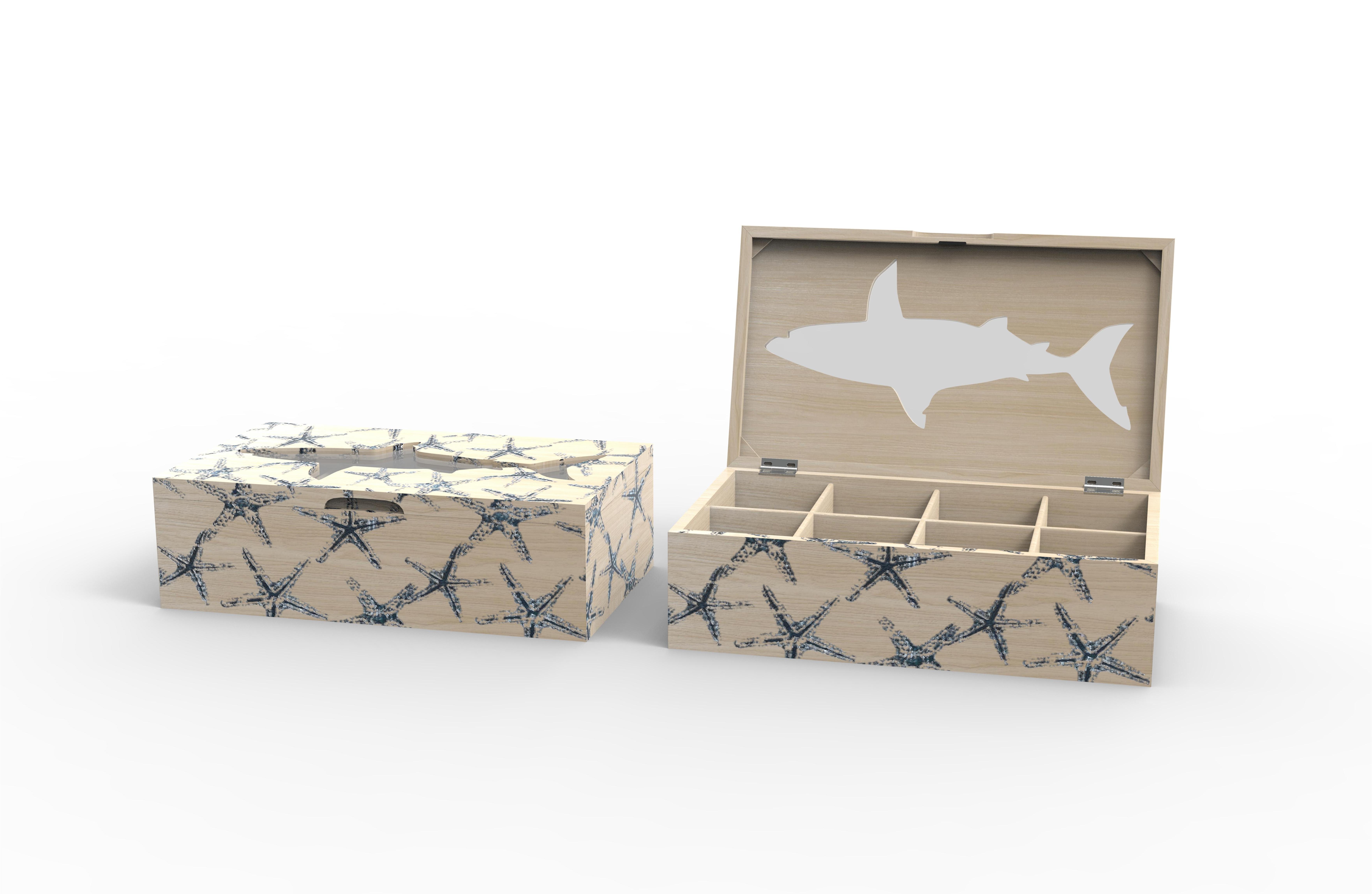 Lixincrafts декор для приморского святилища, декор в морском стиле, коробка для чая