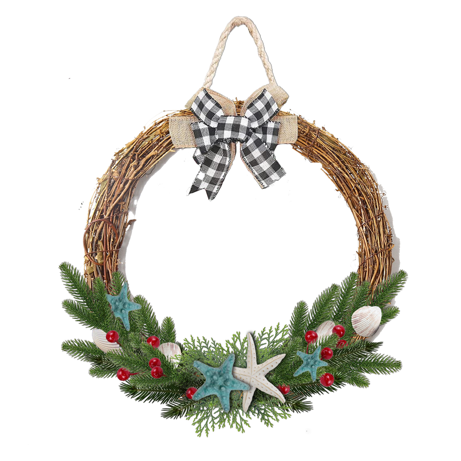 Lixincrafts декор приморского святилища, декор в морском стиле, венок из ракушек